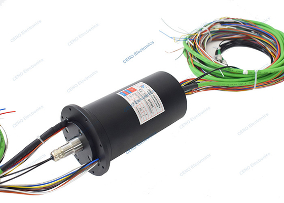 2 Channels SM Fiber Optic Rotary Joint Integrate FORJs Slip Ring With IP65