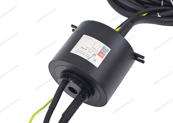IP67 & Through Hole 20mm Waterproof Slip Ring For Testing Equipment
