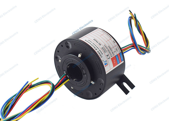 0-300rpm Through Hole Slip Ring With Inner Bore 25.4mm For Industrial System