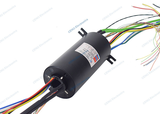 Through Hole Slip Ring with Ethernet & RS485 Signals For Industry System