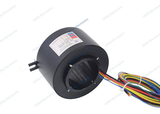 IP65 Through Bore Slip Ring With Rotating Electrical Connector For Industry System