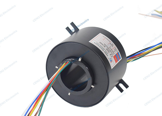 Through Bore Conductive Slip Ring With ID 50mm & Rotating Electrical Connector