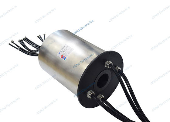 Marine Equipment Large Power Carbon Brush Slip Ring with Through Hole and 60%RH Humidity