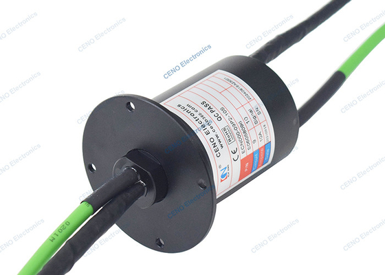 Ethernet Signal Slip Ring With Flange Installation For Robotics Customized