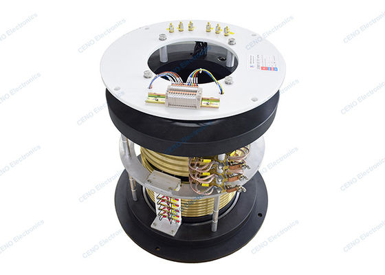 Customized Lead Wire Length Carbon Brush Slip Ring with Through Hole for Low Temperature Environment