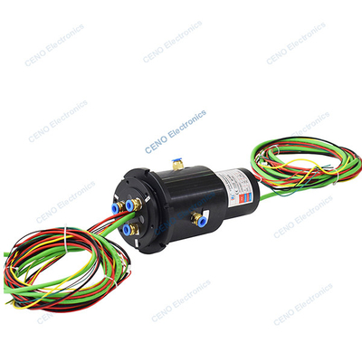 Integrate Slip Ring Combine 3 Channels Pneumatic Rotary Union And Ethernet Signal