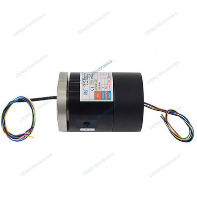 Integrate electric power and gas slip ring and pnuematic hydraulic rotary union