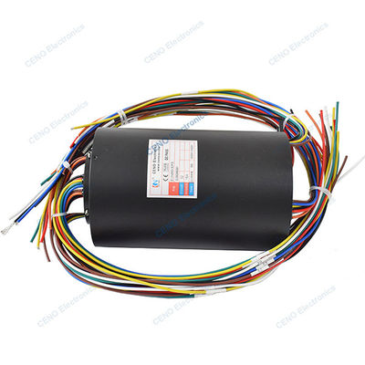 Through Bore Slip Ring with 32 circuits Electric Power Rotary Joint  for Industrial Sytem