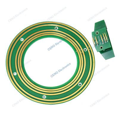Spare part Pancake Slip Ring with Through Hole PCBA Electric Signal for Robot
