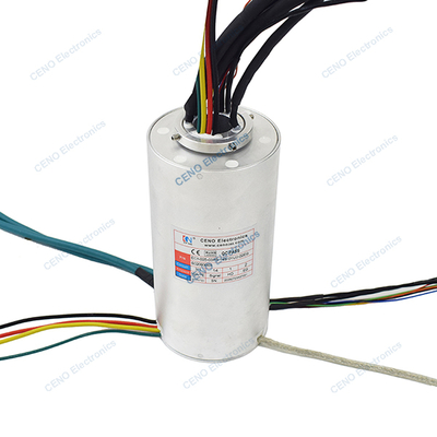 Low temperature water-proof slip ring with electric power Ethernet USB & RS232