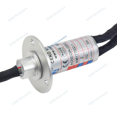 Compact structure capsule slip ring with 2 channels Gigabit Ethernet Signal