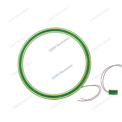 Pancake Slip Ring with PCB-style electric power and signal for robot arms