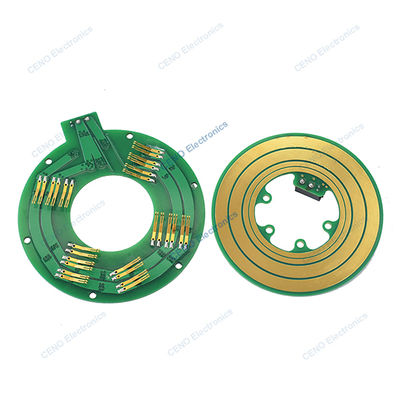 PCB-style Pancake Slip Ring with electric power and CAN signal for robot arms