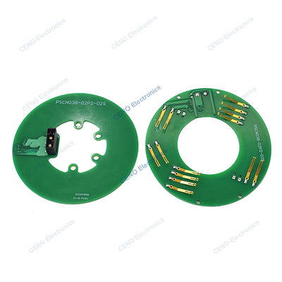 PCB-style Pancake Slip Ring with electric power & CAN signal for robotic