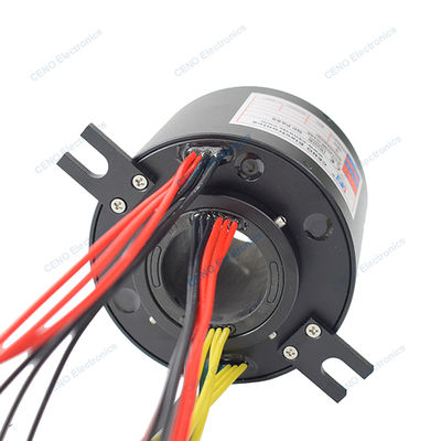 Through Hole Slip Ring with 4 circuits Electric Power and option for industry