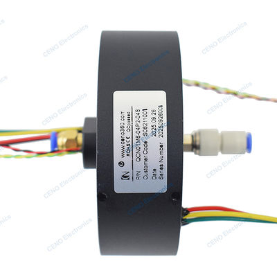 Integrate Electric Power Signal Slip Ring with 1 channel Pneumatic Rotary Union