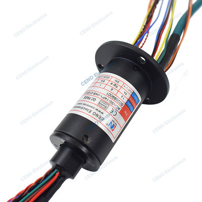 Electric Power and Ethernet Signal Slip Ring combine with RS422 for Industry
