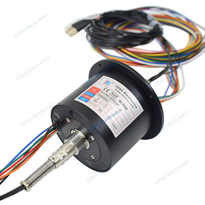 Integrate FORJs Slip Ring with Electric Power and 4 Fiber Optic Rotary Joint