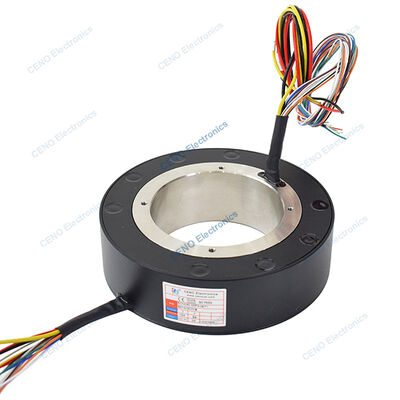 Low Temperature Slip Ring with Through Hole 90mm and Electric Power for Robotic