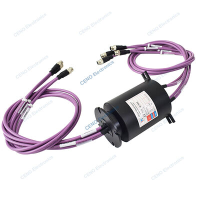 Low Temperature Industrial Slip Ring with 16 Circuits and Flange Design for Robotic Arm