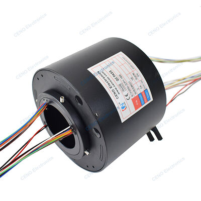 50mm Inner Bore Through Hole Slip Ring with 300rpm Speed and Precious Metal Contact for Robotic Arm