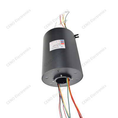 Large Through-Bore Slip Ring with Matte Aluminum Housing