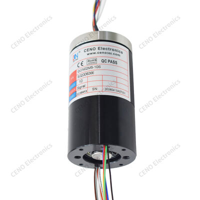 Solid Shaft Slip Ring for 360° multi-channel signal transmission