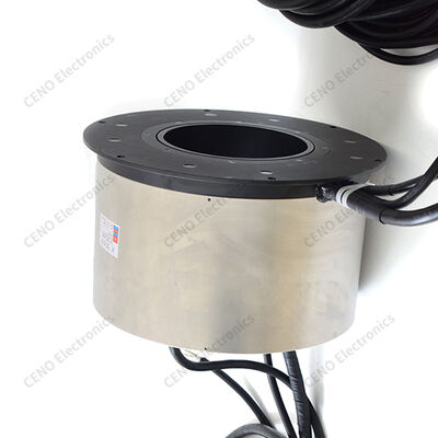 Large-Bore Through-Hole Slip Ring Built with Rugged Aluminum Alloy Housing