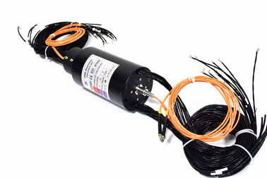Reliable Performance Fiber Optic Rotary Joint , Integrate Power Slip Ring