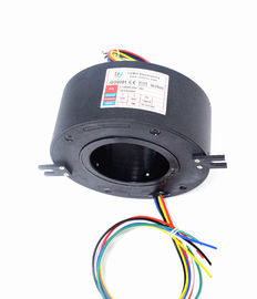 Compact High Speed Slip Ring , Through Hole Slip Ring 5 * 10A / 24 * 5A