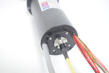 Four Gigabit Fiber Optic Rotary Joint , Rotary Joint Electrical Connector