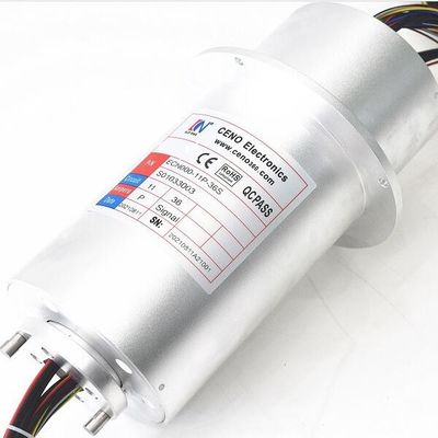 Solid Through Bore IP65 Electrical Rotary Union For Industry Sewage Equipment